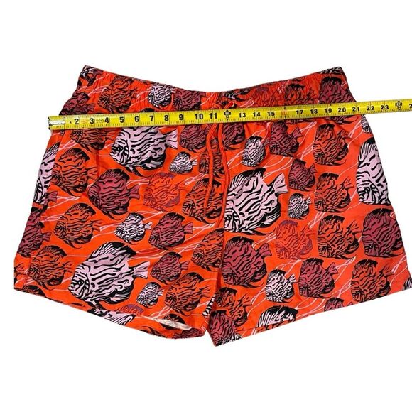 Sears Orange and Black Swim Trunks Classic Design - Picture 3 of 7